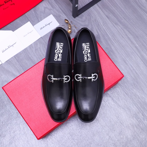 Replica Salvatore Ferragamo Leather Shoes For Men #1180036 $96.00 USD for Wholesale