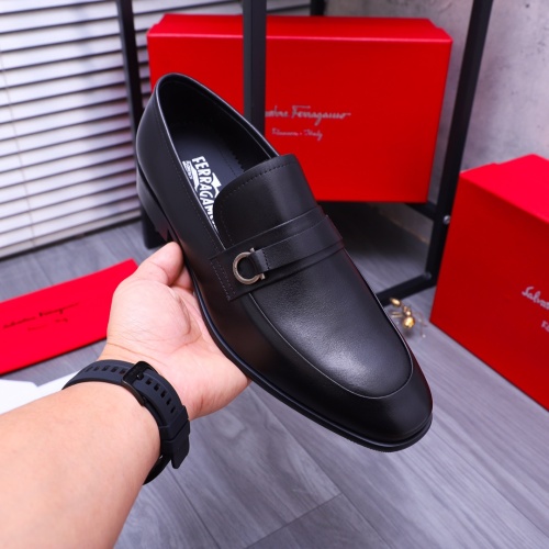 Replica Salvatore Ferragamo Leather Shoes For Men #1180037 $96.00 USD for Wholesale