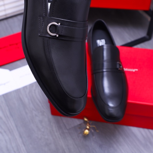 Replica Salvatore Ferragamo Leather Shoes For Men #1180037 $96.00 USD for Wholesale