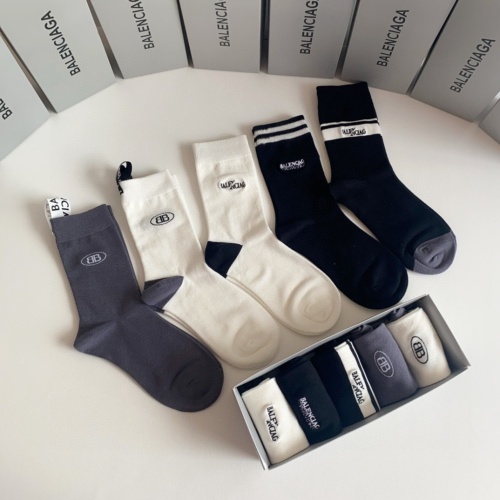 Replica Balenciaga Socks #1180139 $32.00 USD for Wholesale