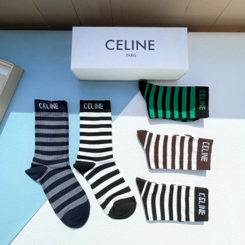 Replica Celine Socks #1180144 $29.00 USD for Wholesale