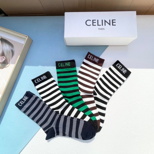 Replica Celine Socks #1180144 $29.00 USD for Wholesale