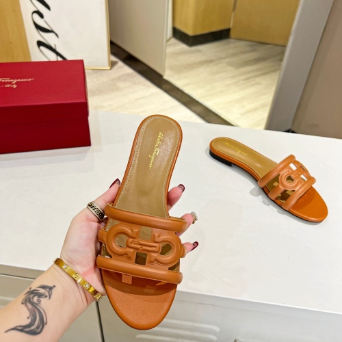 Replica Salvatore Ferragamo Slippers For Women #1180316 $80.00 USD for Wholesale