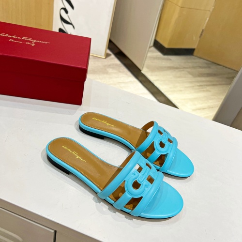 Replica Salvatore Ferragamo Slippers For Women #1180317 $80.00 USD for Wholesale