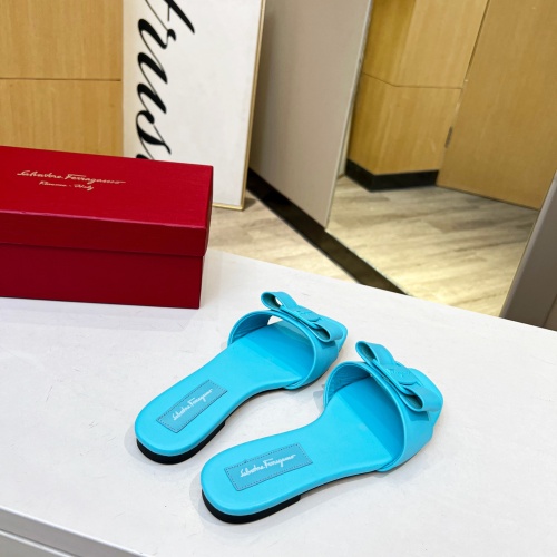 Replica Salvatore Ferragamo Slippers For Women #1180357 $80.00 USD for Wholesale