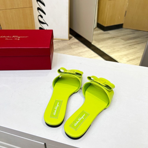 Replica Salvatore Ferragamo Slippers For Women #1180358 $80.00 USD for Wholesale