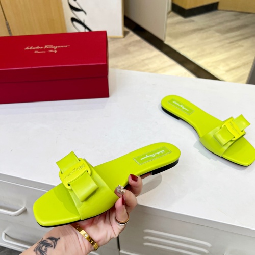 Replica Salvatore Ferragamo Slippers For Women #1180358 $80.00 USD for Wholesale
