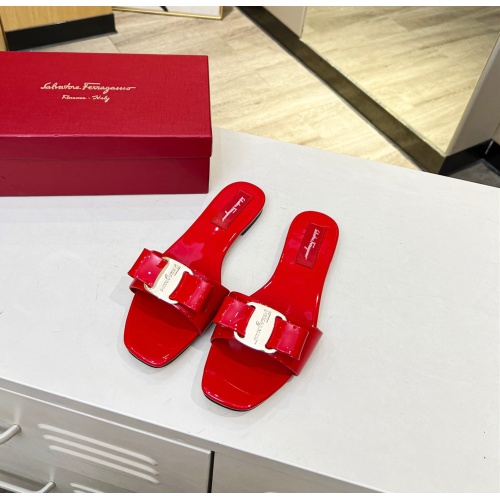 Replica Salvatore Ferragamo Slippers For Women #1180361 $80.00 USD for Wholesale