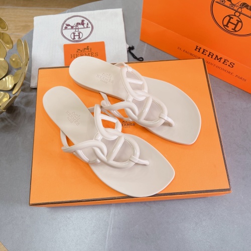 Replica Hermes Slippers For Women #1180458 $52.00 USD for Wholesale