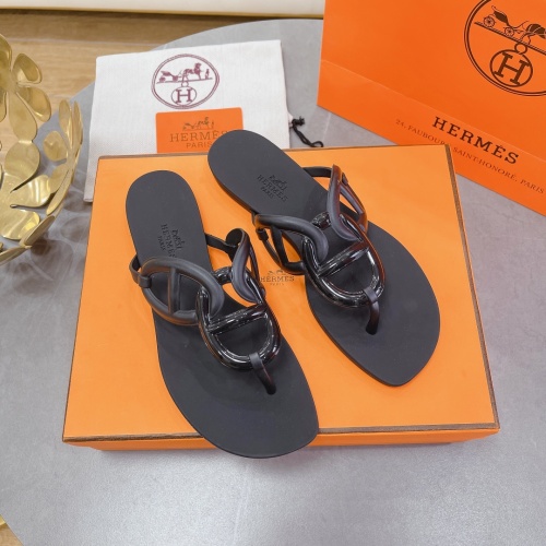 Replica Hermes Slippers For Women #1180460 $56.00 USD for Wholesale