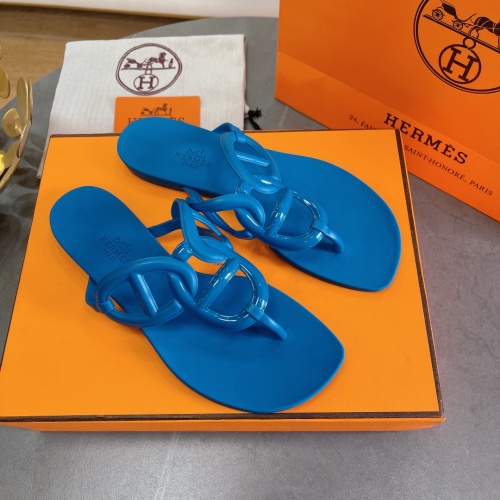 Replica Hermes Slippers For Women #1180461 $56.00 USD for Wholesale