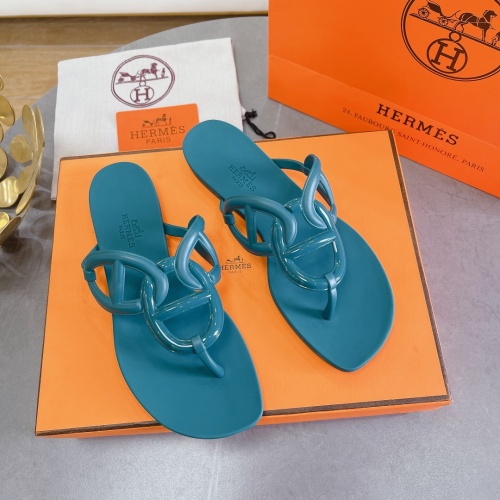 Replica Hermes Slippers For Women #1180462 $56.00 USD for Wholesale