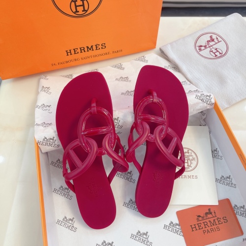 Replica Hermes Slippers For Women #1180464 $56.00 USD for Wholesale