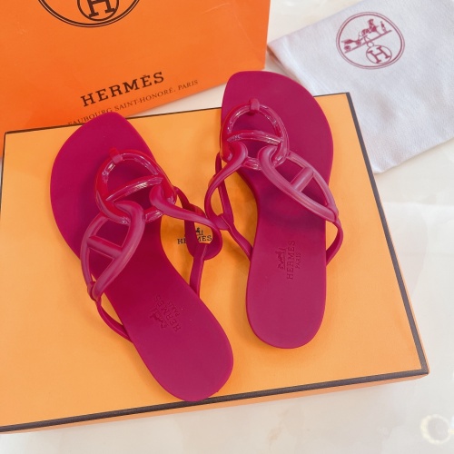 Replica Hermes Slippers For Women #1180464 $56.00 USD for Wholesale