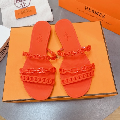 Replica Hermes Slippers For Women #1180468 $48.00 USD for Wholesale