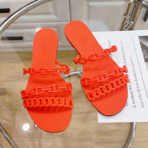 Replica Hermes Slippers For Women #1180468 $48.00 USD for Wholesale
