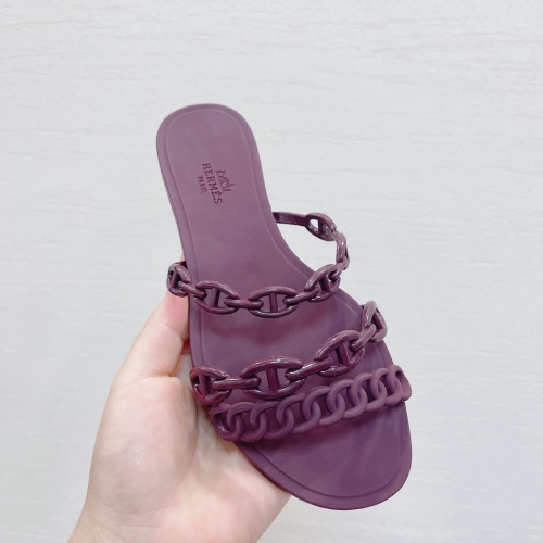 Replica Hermes Slippers For Women #1180469 $48.00 USD for Wholesale