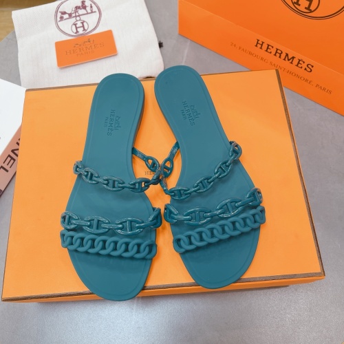 Hermes Slippers For Women #1180471 $48.00 USD, Wholesale Replica Hermes Slippers