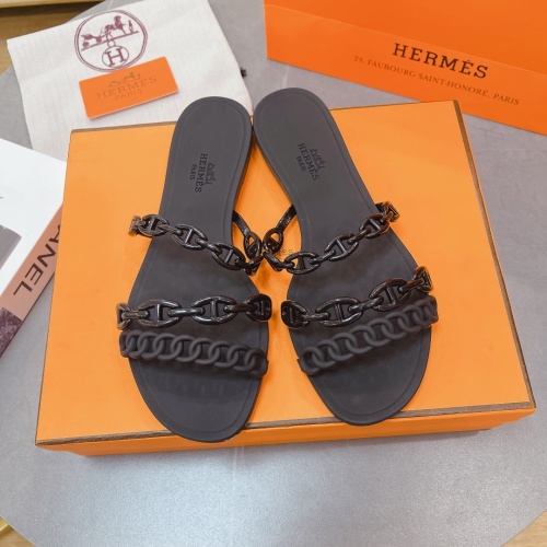 Hermes Slippers For Women #1180472 $48.00 USD, Wholesale Replica Hermes Slippers