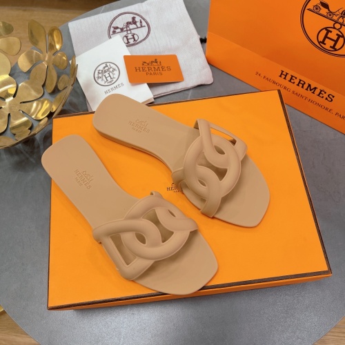Replica Hermes Slippers For Women #1180474 $48.00 USD for Wholesale