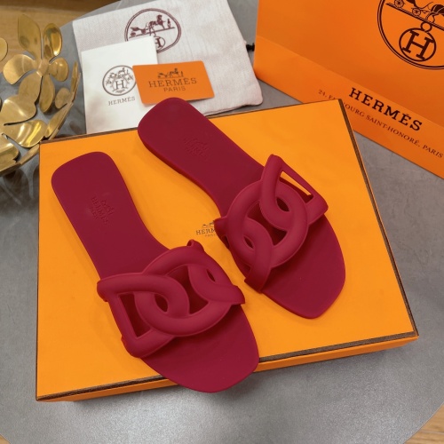 Replica Hermes Slippers For Women #1180477 $48.00 USD for Wholesale