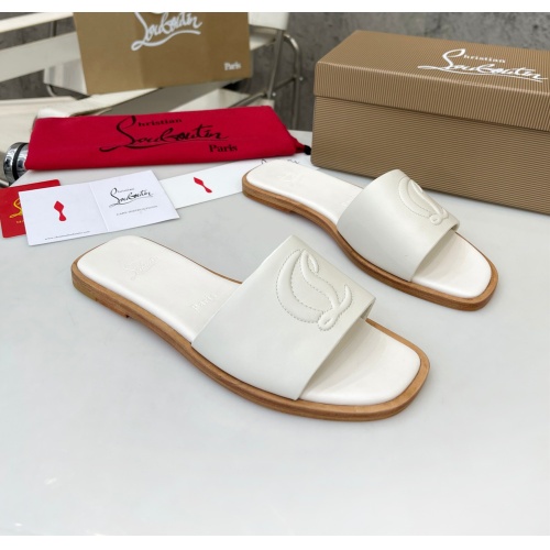 Replica Christian Louboutin CL Slippers For Women #1180631 $96.00 USD for Wholesale