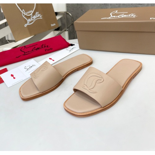 Replica Christian Louboutin CL Slippers For Women #1180632 $96.00 USD for Wholesale