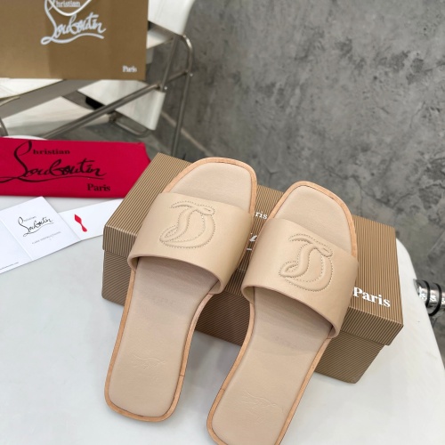 Replica Christian Louboutin CL Slippers For Women #1180632 $96.00 USD for Wholesale