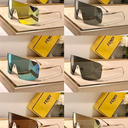 Replica Fendi AAA Quality Sunglasses #1180826 $60.00 USD for Wholesale