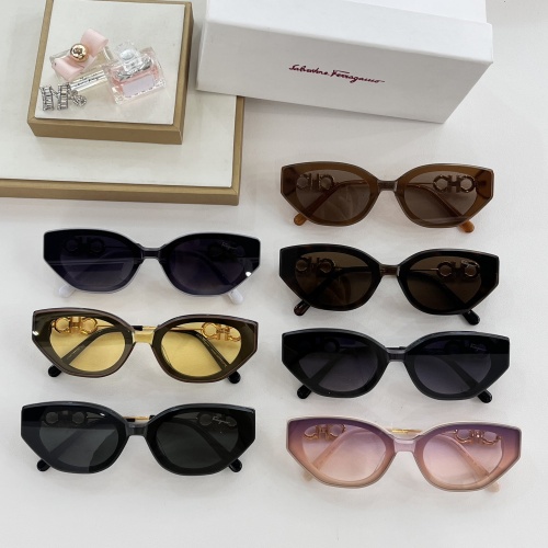 Replica Salvatore Ferragamo AAA Quality Sunglasses #1180947 $60.00 USD for Wholesale