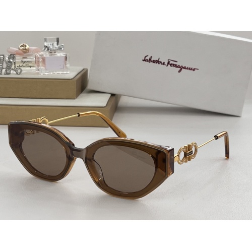 Salvatore Ferragamo AAA Quality Sunglasses #1180951 $60.00 USD, Wholesale Replica Salvatore Ferragamo AAA Quality Sunglasses