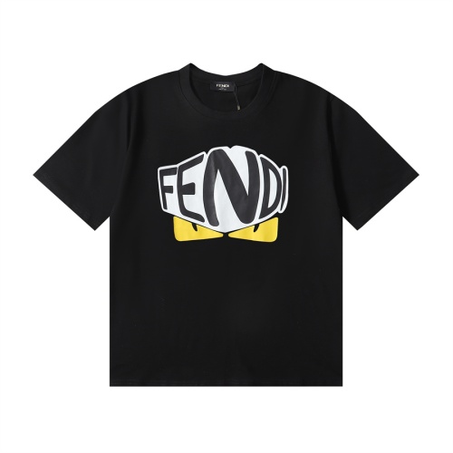 Fendi T-Shirts Short Sleeved For Men #1181040 $32.00 USD, Wholesale Replica Fendi T-Shirts