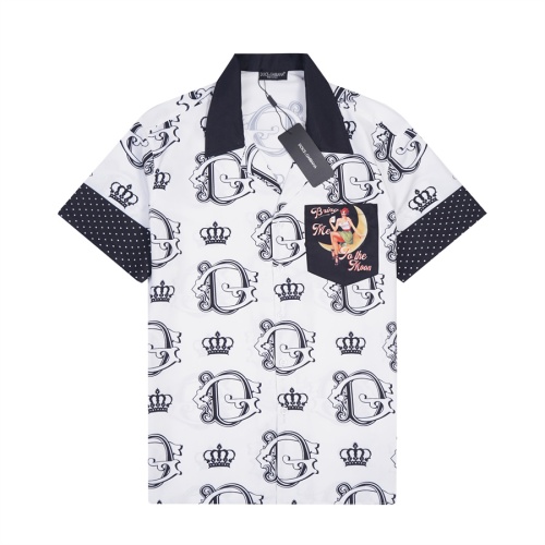 Dolce &amp; Gabbana D&amp;G Shirts Short Sleeved For Men #1181229 $29.00 USD, Wholesale Replica Dolce &amp; Gabbana D&amp;G Shirts