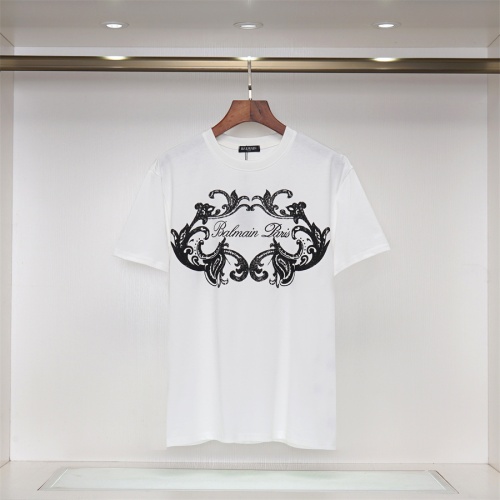 Balmain T-Shirts Short Sleeved For Unisex #1181236 $32.00 USD, Wholesale Replica Balmain T-Shirts