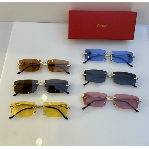 Replica Cartier AAA Quality Sunglassess #1181250 $52.00 USD for Wholesale