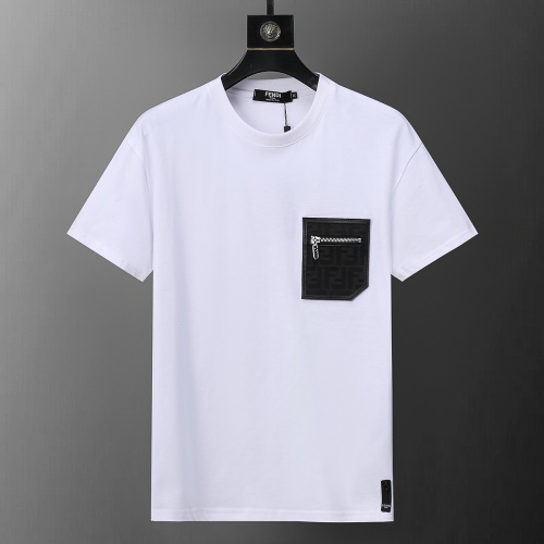 Fendi T-Shirts Short Sleeved For Men #1181456 $25.00 USD, Wholesale Replica Fendi T-Shirts