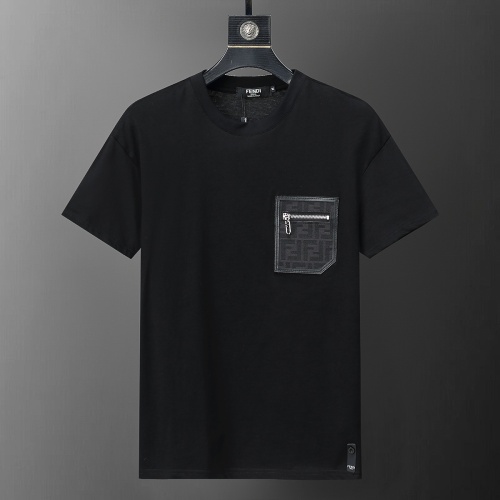 Fendi T-Shirts Short Sleeved For Men #1181457 $25.00 USD, Wholesale Replica Fendi T-Shirts