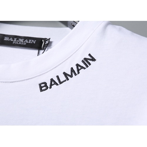 Replica Balmain T-Shirts Short Sleeved For Men #1181531 $25.00 USD for Wholesale