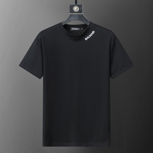Balmain T-Shirts Short Sleeved For Men #1181532 $25.00 USD, Wholesale Replica Balmain T-Shirts