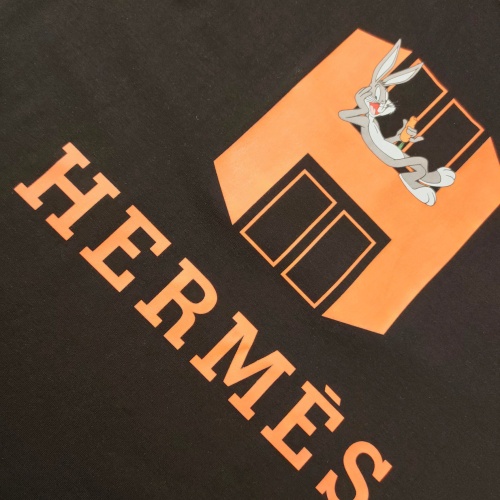 Replica Hermes T-Shirts Short Sleeved For Men #1181553 $25.00 USD for Wholesale