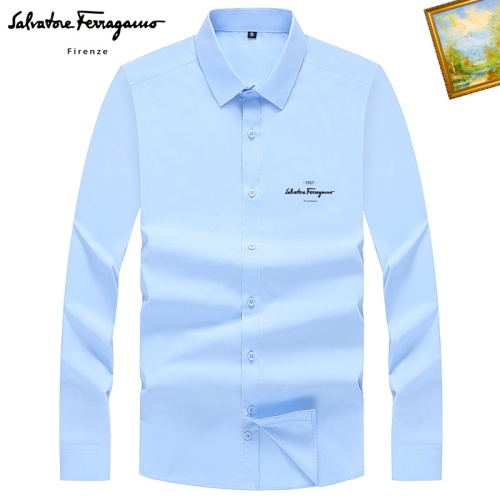 Salvatore Ferragamo Shirts Long Sleeved For Unisex #1181785 $40.00 USD, Wholesale Replica Salvatore Ferragamo Shirts