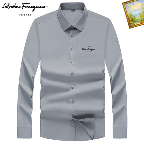 Salvatore Ferragamo Shirts Long Sleeved For Unisex #1181786 $40.00 USD, Wholesale Replica Salvatore Ferragamo Shirts