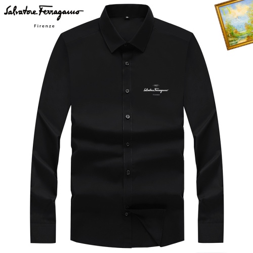 Salvatore Ferragamo Shirts Long Sleeved For Unisex #1181788 $40.00 USD, Wholesale Replica Salvatore Ferragamo Shirts