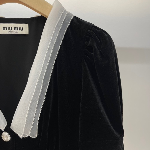 Replica MIU MIU Dresses Short Sleeved For Women #1181801 $102.00 USD for Wholesale