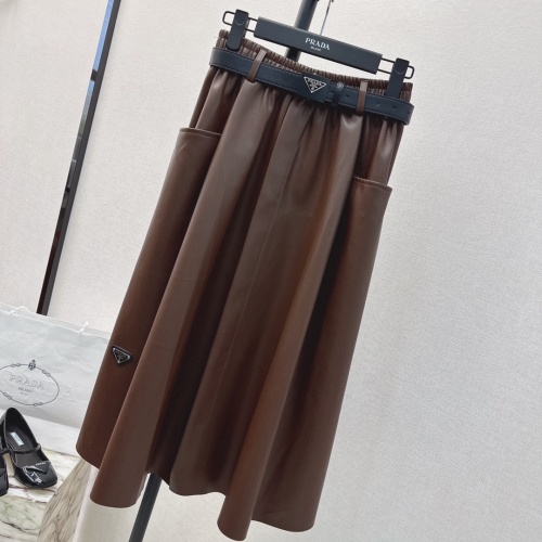 Replica Prada Midi Skirt For Women #1181815 $85.00 USD for Wholesale