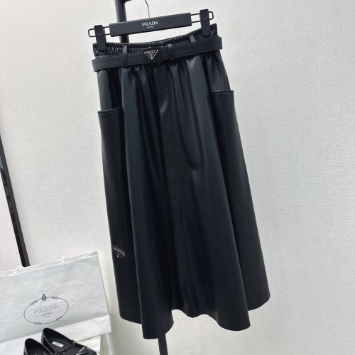 Prada Midi Skirt For Women #1181816 $85.00 USD, Wholesale Replica Prada Skirts