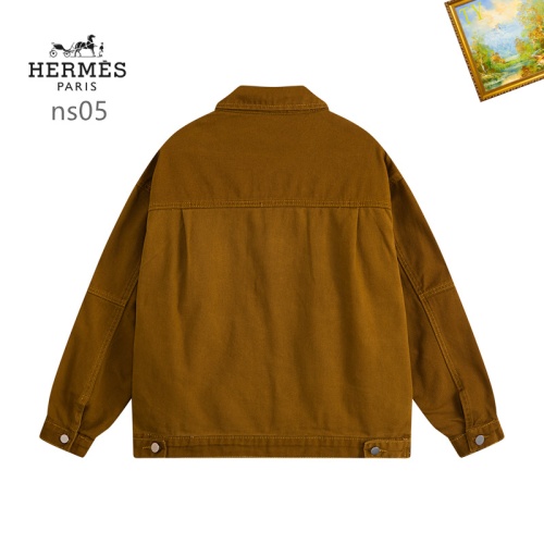Replica Hermes Jackets Long Sleeved For Men #1181870 $60.00 USD for Wholesale