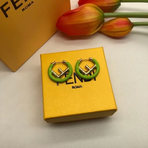 Replica Fendi Earrings For Women #1182116 $27.00 USD for Wholesale