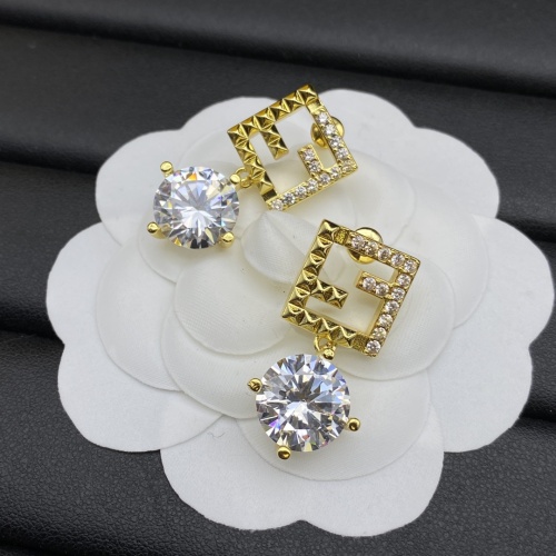 Replica Fendi Earrings For Women #1182121 $27.00 USD for Wholesale