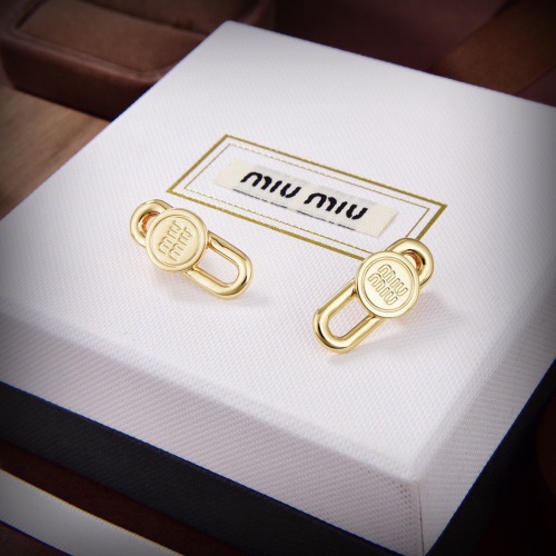 Replica MIU MIU Earrings For Women #1182492 $27.00 USD for Wholesale